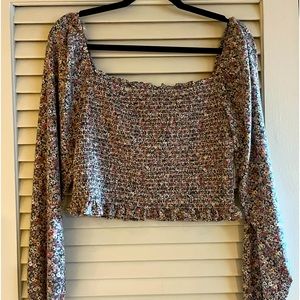 Womens Floral Crop Top